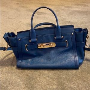 Coach royal blue swagger satchel